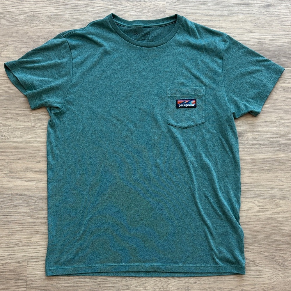 Patagonia Men's Teal Short Sleeve Tee